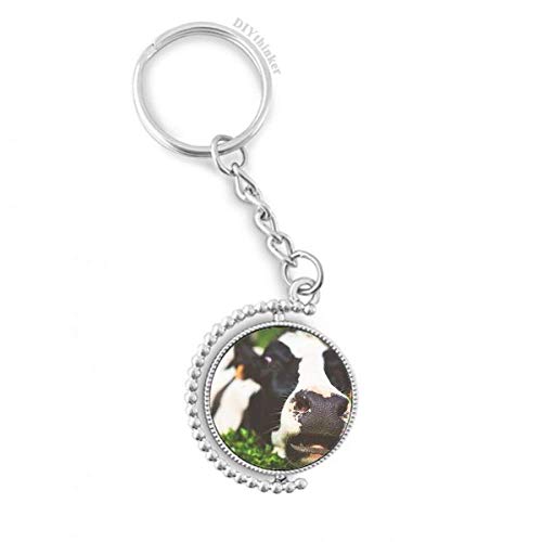 Porte-clés rotatif vache, l'idée cadeau idéale pour amateurs d'animaux