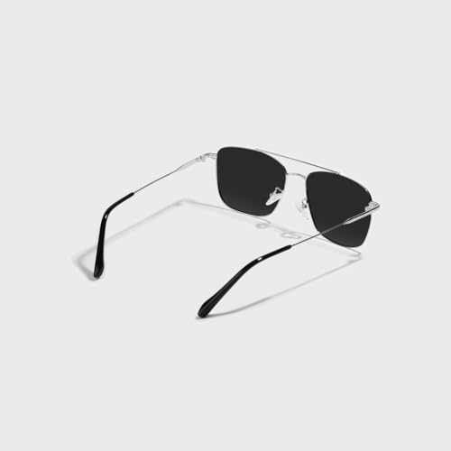 Image of SAM AND MARSHALL VEIN Sunglass I 400% UV Protection I Metal Sunglass I Square Sunglass I Double Bar I Unisex