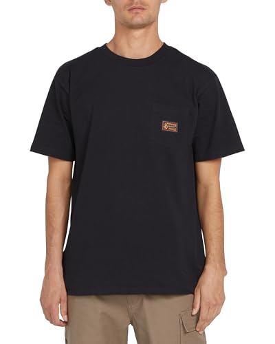 Volcom Mens Workwear T-Shirt - Heavyweight Short Sleeve Tee, Durable Cotton, Classic Fit for Construction & Outdoor Jobs