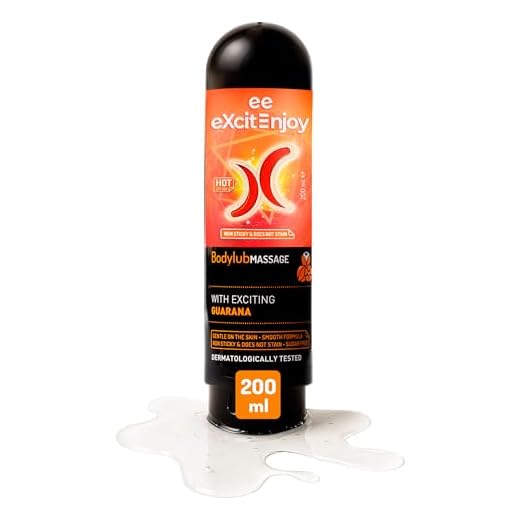 Excite Lubricante íntimo y gel de masaje efecto calor 2 en 1 con Guaraná. Vegano y Dermatológicamente Testado, 200ml