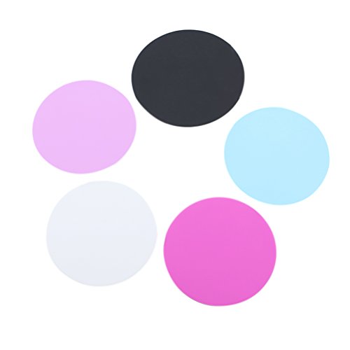 Frcolor 5Pcs Professional Nail Art Palette Silicone Cosmetics Foundation Nail-art Mixing Blending Paint Tray