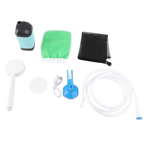 Ducha portátil para camping con bomba eléctrica IPX7 y batería de 4400mAh para camping, senderismo y backpacking miniatura 7