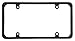 Cruiser Accessories 30650 Perimeter License Plate Frame, Black
