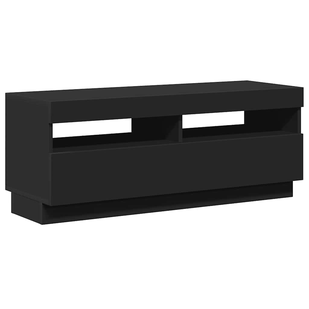 vidaXL Mobile Porta TV con Luci LED Nero 100x35x40 cm
