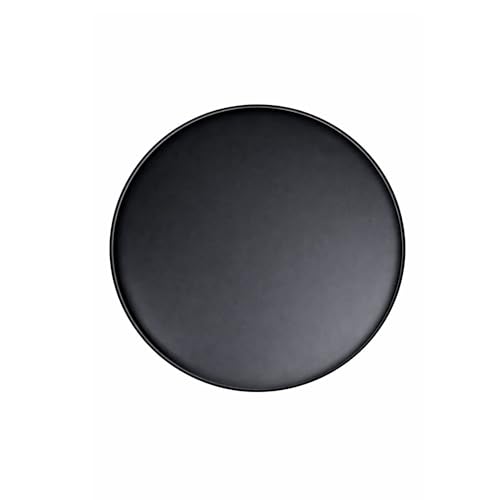 Image of Metal Side Table for Living Room | End Table, Coffee Table, Bedside Table, Plant Stand for Indoor Outdoor |Round Metal Table, Sofa Side Table (Anti -Rust) | No Assembly Required | Black