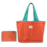 Nuyhgtr Large Capacity Foldable Shopping Bag, Heavy Duty Camping Tote, Nylon Travel Shoulder Bag, Colorful Drawstring Travel Bag, Foldable Outdoor Storage Bag, Portable Camping Tote Bag