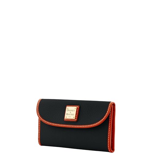 Dooney & Bourke Women's Continental Clutch in Pebble Grain Leather, Trifold Wallet with Multiple Card Holder2