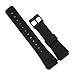 DCALU Sangle de Remplacement de Bande de Surveillance Fit for Casio F-91W 18mm Résine Noir Coureur de Poignet en Plastique avec Boucle en métal Pins F91 F91W Regardez Les Accessoires