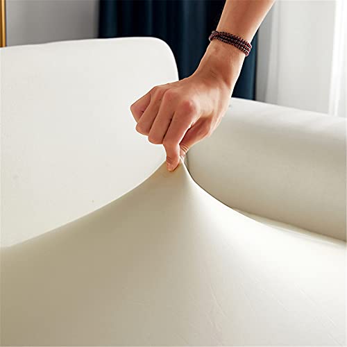 Housse de coussin de canapé extensible pour rénover un siège usé beige