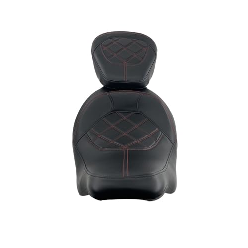 Selle passager arrière profilée rouge haut de gamme pour custom Road King et Glide 09-21