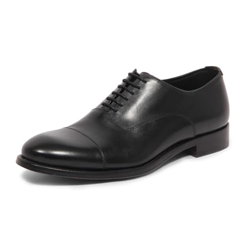 Chaussures allacciate homme CARACCIOLO I0401 en cuir noir élégant
