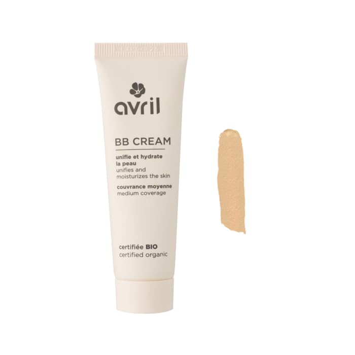BB Cream Avril - Crema cosmética BB Bio (Mediana, 30 ml)