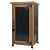 Outdoor Storage Cabinet Waterproof with Metal Top, Wooden Potting Bench Table Tool Organizer with Adjustable Shelf for Patio Backyard Garden