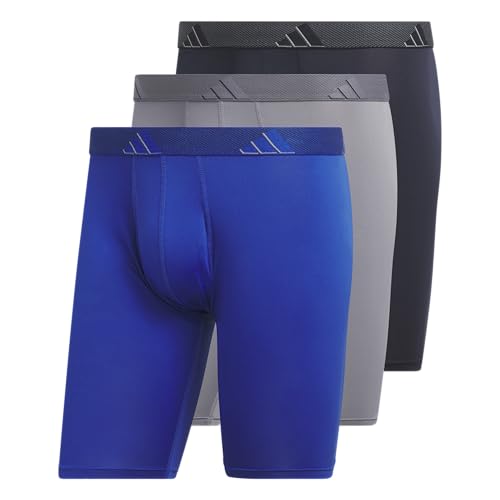Image of adidas Men's Performance 3-Pack Long Boxer Brief