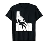 Wrestling grappling martial arts IDAHO's map - MMA Wrestler T-Shirt