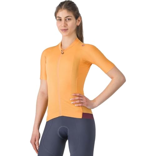 CASTELLI Espresso Jersey - Women's, Soft Orange/Deep Bordeaux, XS