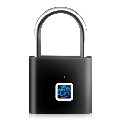 Cerraduras Biométricas 10 Goedch - Cerradura biométrica sin llave recargable USB, candado de...