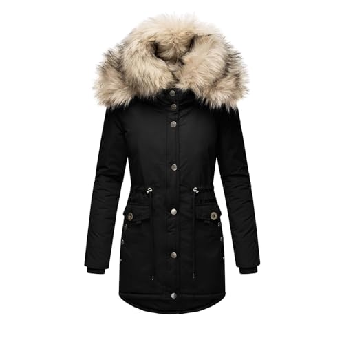 Parka femme chic isolante et doudoune épaisse chaude à cordon pour affronter l'hiver 2025