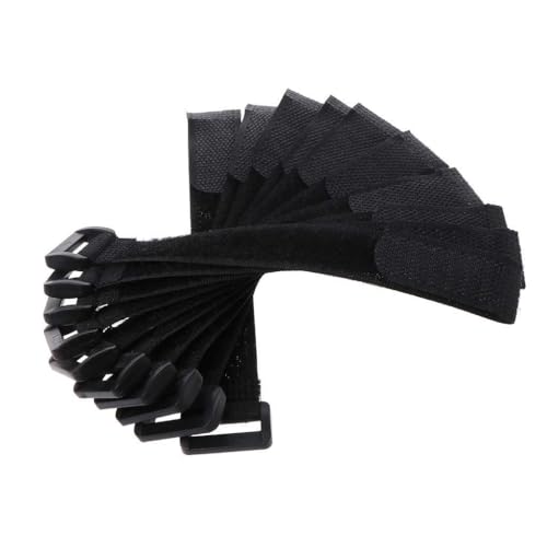 Nawwgy 10 Pcs/Set Fishing Rod Strap Fixing Belt Sticker Elastic Fishing Rod Binding Belt