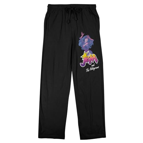 Bioworld Jem and The Holograms Men's Black Sleep Pants