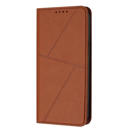 WOWUDI Funda de teléfono para Vivo V21 4G / V21 5G / V21S 5G，Tipo Billetera con Tarjetero y función de Soporte，a Prueba de Golpes，Flip Cover con Tapa – Café