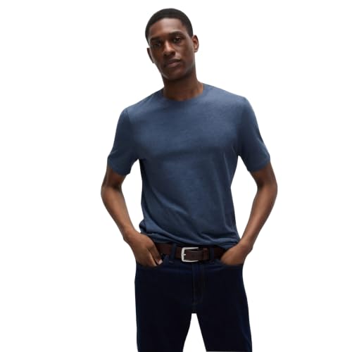Image of Marks & Spencer Mens Solid Cotton Crew Neck Regular Fit T Shirt