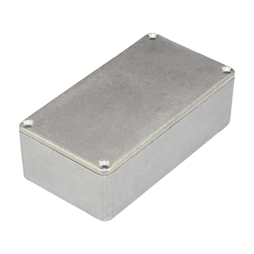 Scatola di Recinzione in Alluminio Pressofuso, Scatola Derivazione IP54 Impermeabile per Progetti Elettronici, per Alimentazione Esterna/Esterno, Argento, 122x66x39,5mm