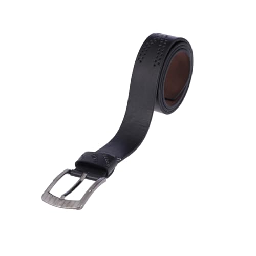 Men Pu Leather Belt Men's Reversible Leather Webbing Belt with Sliding Buckle Men Leather Strap Mens