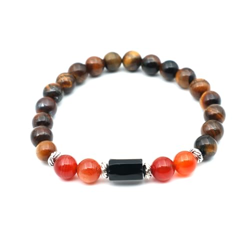 Image of LEO (सिंह) RASHI BRACELET with Lab Certificate | Singh Rashi Original Gemstone Bracelet (Unisex) For Planetary Benefits