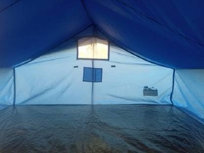 Image of 4 Persons Camping Tent Waterproof Spacious Outdoor Durable Tent House for Camping, Perfect for Your Next Adventure Blue