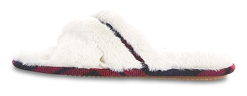 Floopi House Slippers for Women, Cross Band Fuzzy Womens Slippers Cozy Memory Foam with Indoor & Outdoor Anti Skid Sole3
