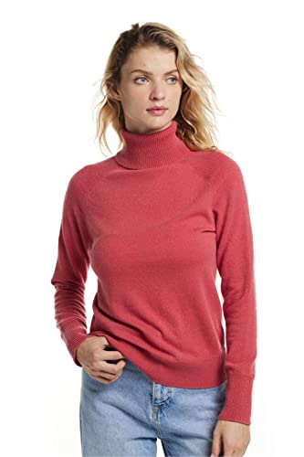EURKEA Women's Turtleneck 100% Cashmere Sweater, Long Sleeves Pullover Winter Top for Women, Gift Ready2