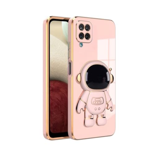 Image of for Samsung Galaxy F62, Case Cute 3D Astronaut Stand Design Camera Protection Shockproof Soft Back Cover (for Samsung Galaxy F62, Pink)