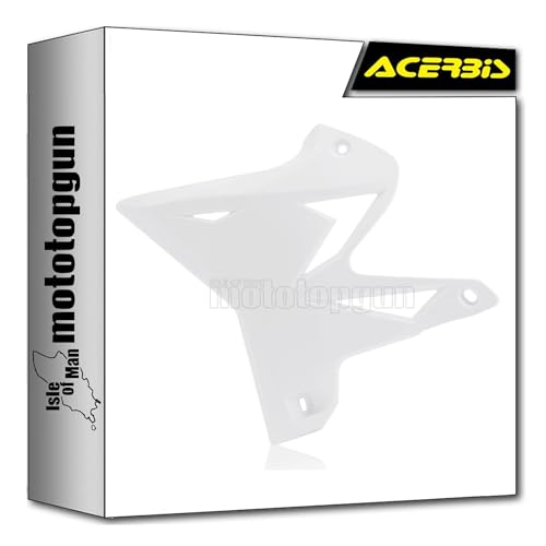 Ouïes de radiateur blanc plastique carénage Yamaha YZ 250 2002-2014 Mototopgun