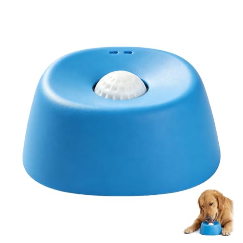 Dog Lick Bowl Slow Feeder Dog Bowl For Fast Eaters Blue Lick Mat For Dogs Interactive Pet Bowl With Non-Slip Base Single Piece