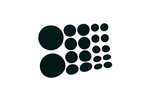 Bulk Hardware bh05283 selbstklebend Boden Möbel Schutz Filz Pads verschiedene Größen (20 pro Blatt) grün Filz, Set 10 Stück