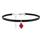 DAYANEY Halloween Raven Costume Choker as Raven Costume Accessories, Gothic Choker as Raven Cosplay Anime Costume Halloween Jewelry for Women, Raven Necklace as Gothic Vampire Witch Jewelry
