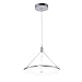 11.8" LED Pendant Light, EverFlowery Modern Home Round Acrylic Ceiling Fixture Flush Mount Chandeliers Lighting With 1 Ring for Kitchen, Dining Room, and Foyer, Chrome and Nature White