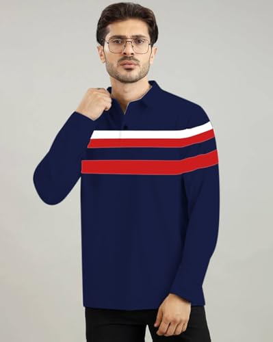 Image of AUSK Men Polo T-Shirt || Full Sleeves Polo T Shirts for Men || Mens T-Shirts