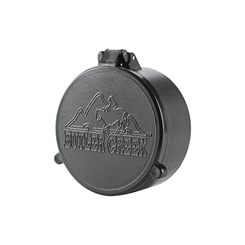 Butler Creek 21 Objective Flip Open Scope Cover , Black, Size 21 (1.735-Inch, 44.1mm)