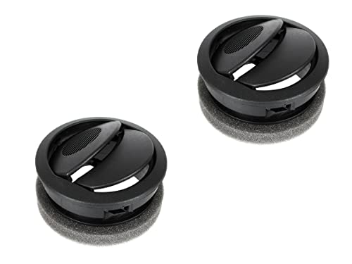 Lot 2 Grilles Noires Aération Ventilation gauche et droite Milieu Chauffage Central compatible pour NEMO de 2008 à 2018 FIORINO de 2007 à 2018 QUBO à partir de 2008 et BIPPER de 2008 à 2018 735460869
