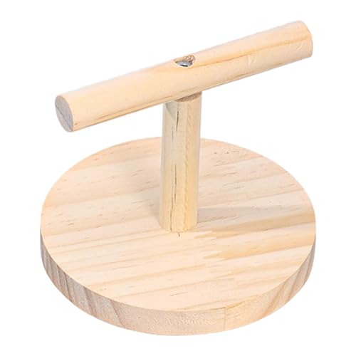 IEUDNS Bird Training Stand Parrot Perch Stand Wooden Exercise Playing Standing Interact Desktop Portable Parrot Playstand Cockatiels