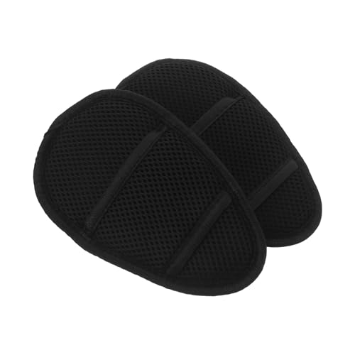 Toyvian 2 Piezas Protector de Asiento para Coche de Ñiño Negro, Cojín Cómodo y Desmontable Tela Oxford y Malla, Fácil de Instalar para Cochecitos y Sillas de Paseo