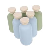 Beavorty 6 Stück Shampoo-Flasche Reiseflaschen aus Kunststoff Tragbarer Shampoo-Behälter Plastik -Squeeze -Behälter Spenderflasche für die Dusche Reisecremeflaschen leere Reiseflaschen pp