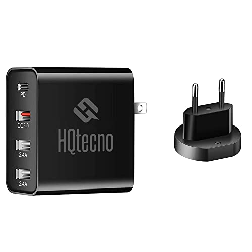 HQtecno Caricabatterie 4 porte USB Ricarica Rapida...