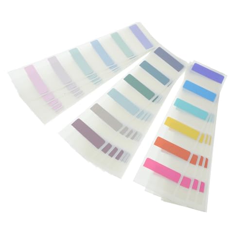 Abaodam 180個 莫?迪カラー付箋タブ 大号 浅色系 読書用接着式インデックスシール 書籍注釈 マーク用 学生向け便利なページマーカー