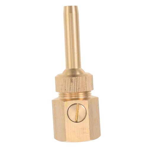 Happyyami Fountain Direct Nozzle Full Copper Water Fountain Nozzles Garden Pond Parts Pool Cover Pump Spout Fan Shaped Nozzle Easy Install for Architectural Fountains