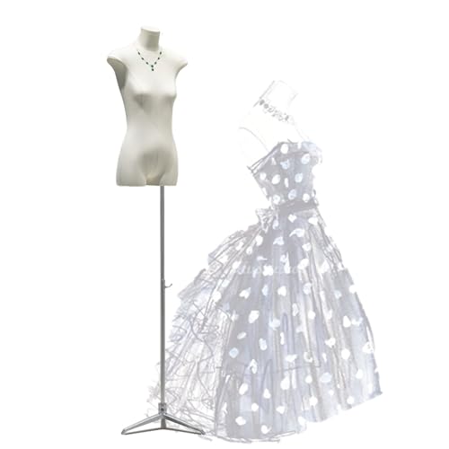Buste de mannequin couture argenté taille B ajustable pour création mode - 2
