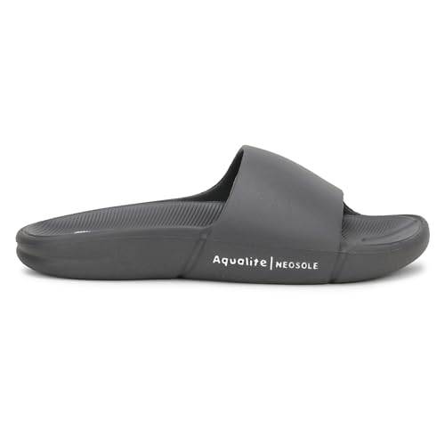 Image of Aqualite NEO-1257 Men Slides slipper with Slip-on wear, Comfort and Flat Base flipflop for dailywear uses