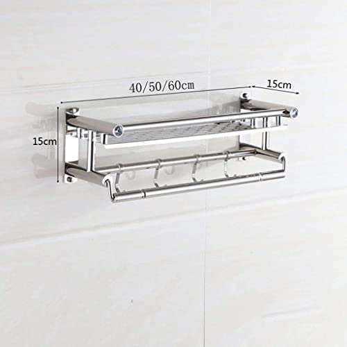 Support serviette acier inoxydable suspendu pour linge de douche - 3